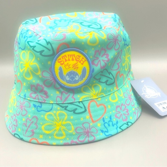 Disney Parks STITCH Adult Size Bucket Hat~ Lilo & Stitch~ Multicolor NEW - Picture 3 of 11